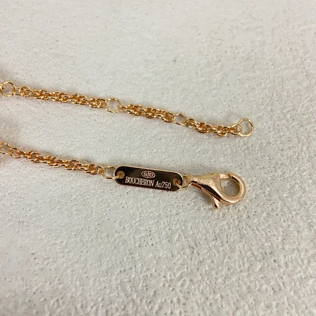 Pink Gold Chain Teardrop-Shaped Stations Bracelet 4