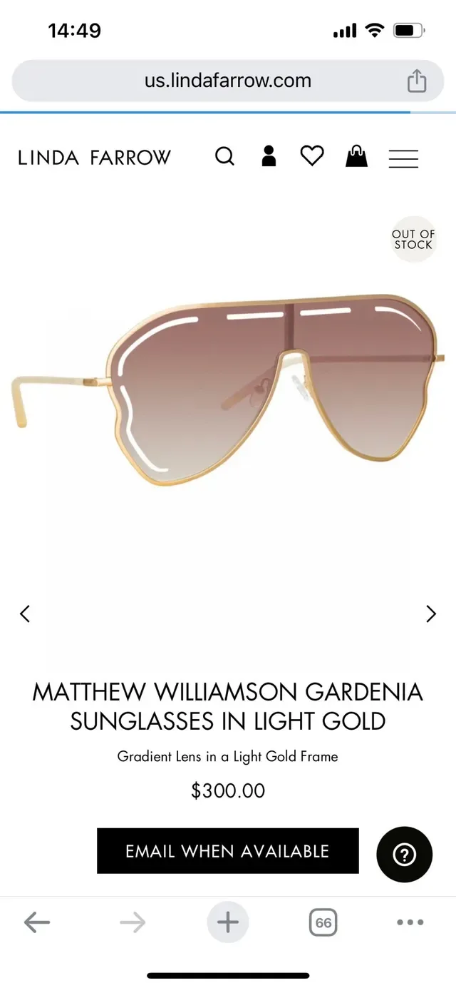Pink Gold Oversized Shield Gradient Lenses Sunglasses 2