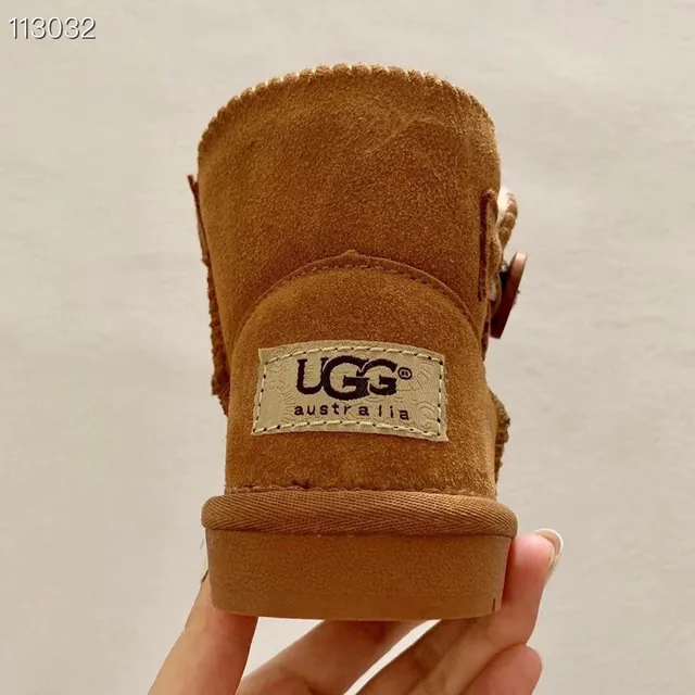 Pink Suede-Like Shearling-Lined Button Snow Boots 15