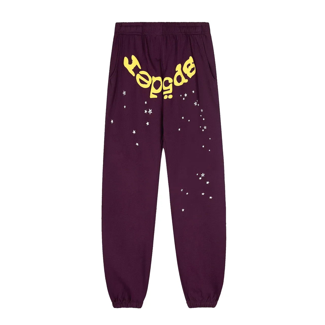 Purple Graphic Spiderweb Print Tracksuit 4