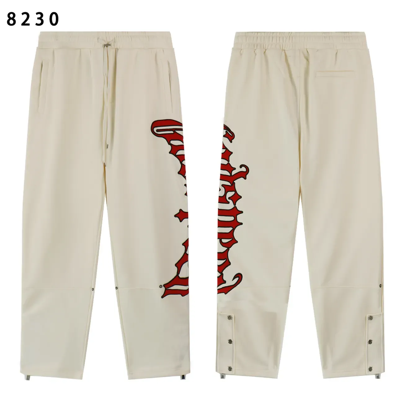 Red and Black Graphic Zip-Up Hoodie and Jogger Tracksuit 17