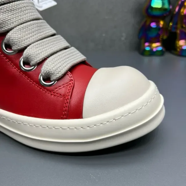 Red Beige High-Top Side-Zipper Lifestyle Sneakers 8