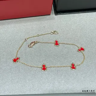 سوار سلسلة ذهبية حمراء تعليقات قرع إيمل