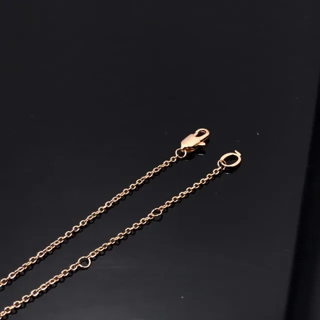Rose Gold Openwork Pendant Necklace 5