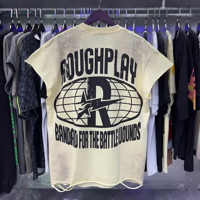ROUGHPLAY Bandaid for the Battle Wounds Graphic Distressed T-Shirt 8