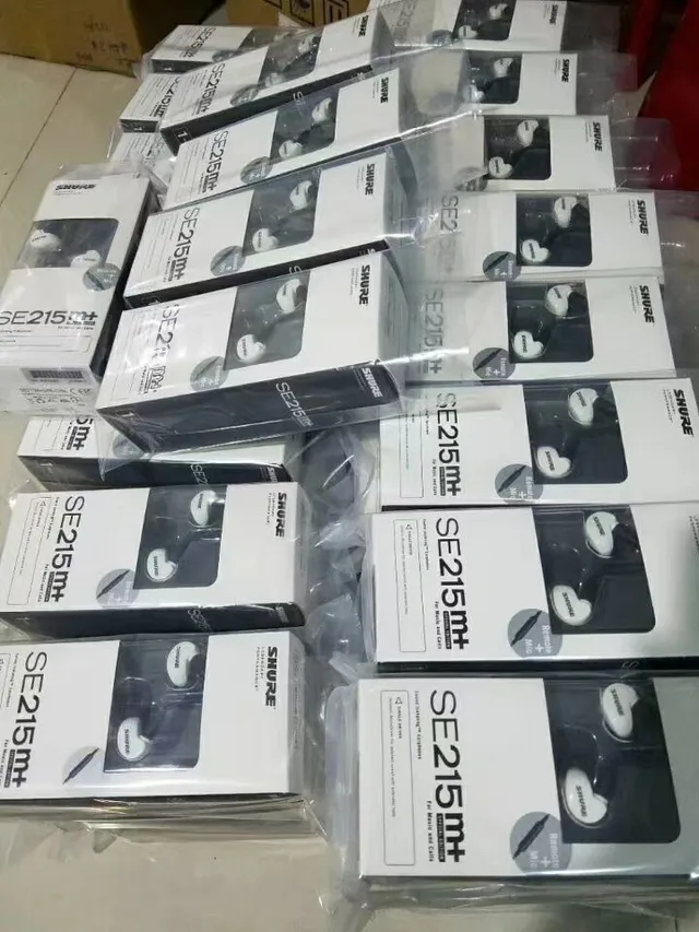 Shure SE215 Black Blue Sound Isolating Detachable Cable Sports Earphones 4