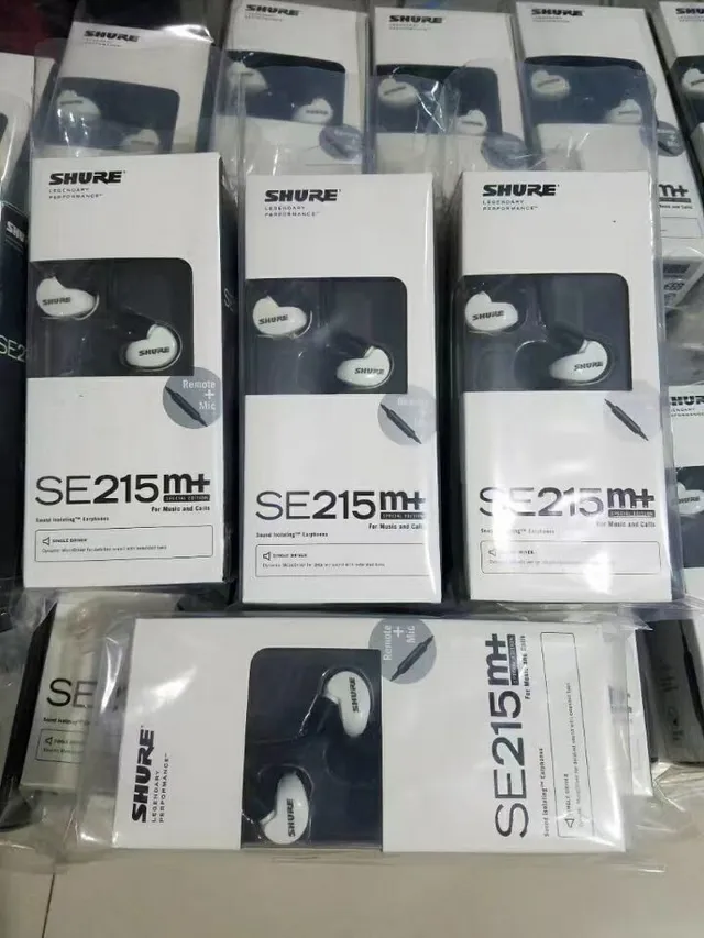 Shure SE215 Black Blue Sound Isolating Detachable Cable Sports Earphones 9