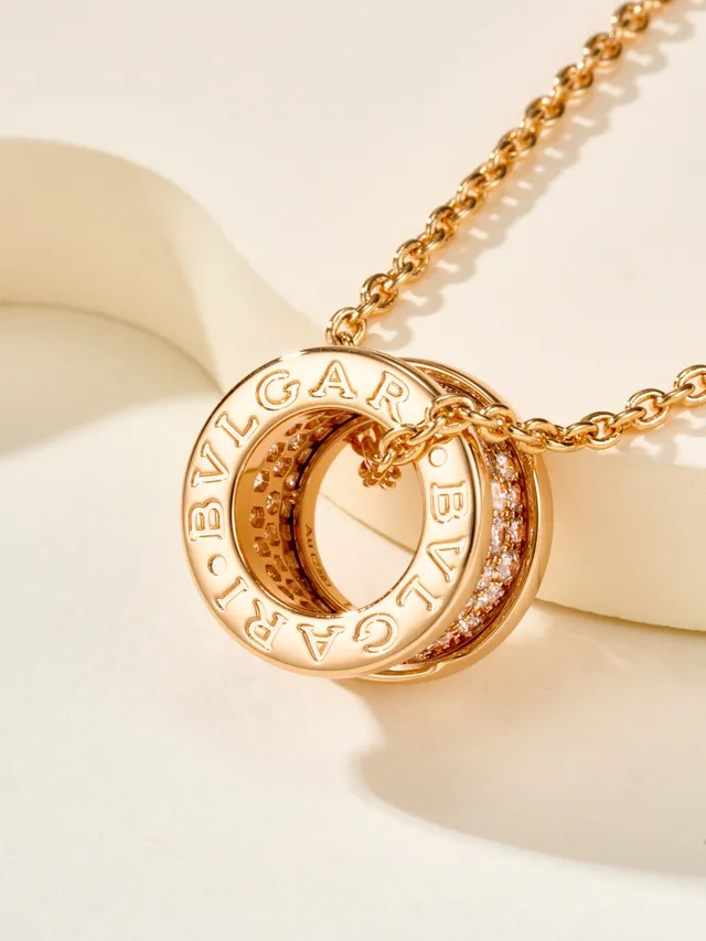 Silver and Gold Tone Pavé Barrel Pendant Necklaces 13