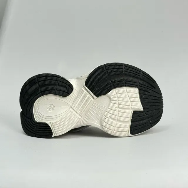 Silver and White Chunky Platform Sneaker 5
