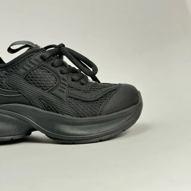 Silver and White Chunky Platform Sneaker 12