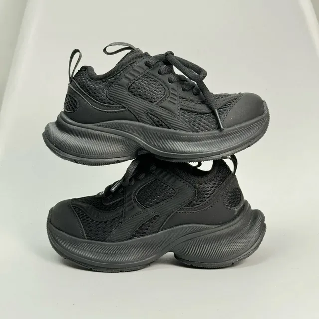 Silver and White Chunky Platform Sneaker 19
