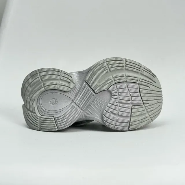 Silver and White Chunky Platform Sneaker 23