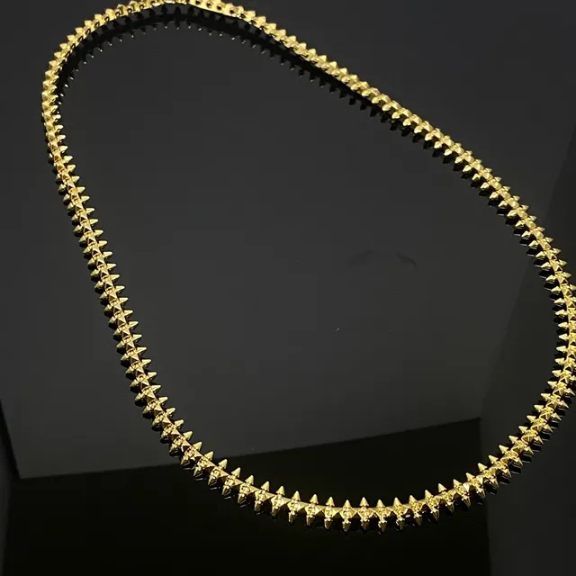 Silver Gold Spiked Metallic Bracelet 4