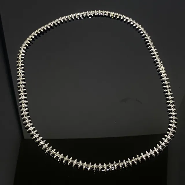 Silver Gold Spiked Metallic Bracelet 5