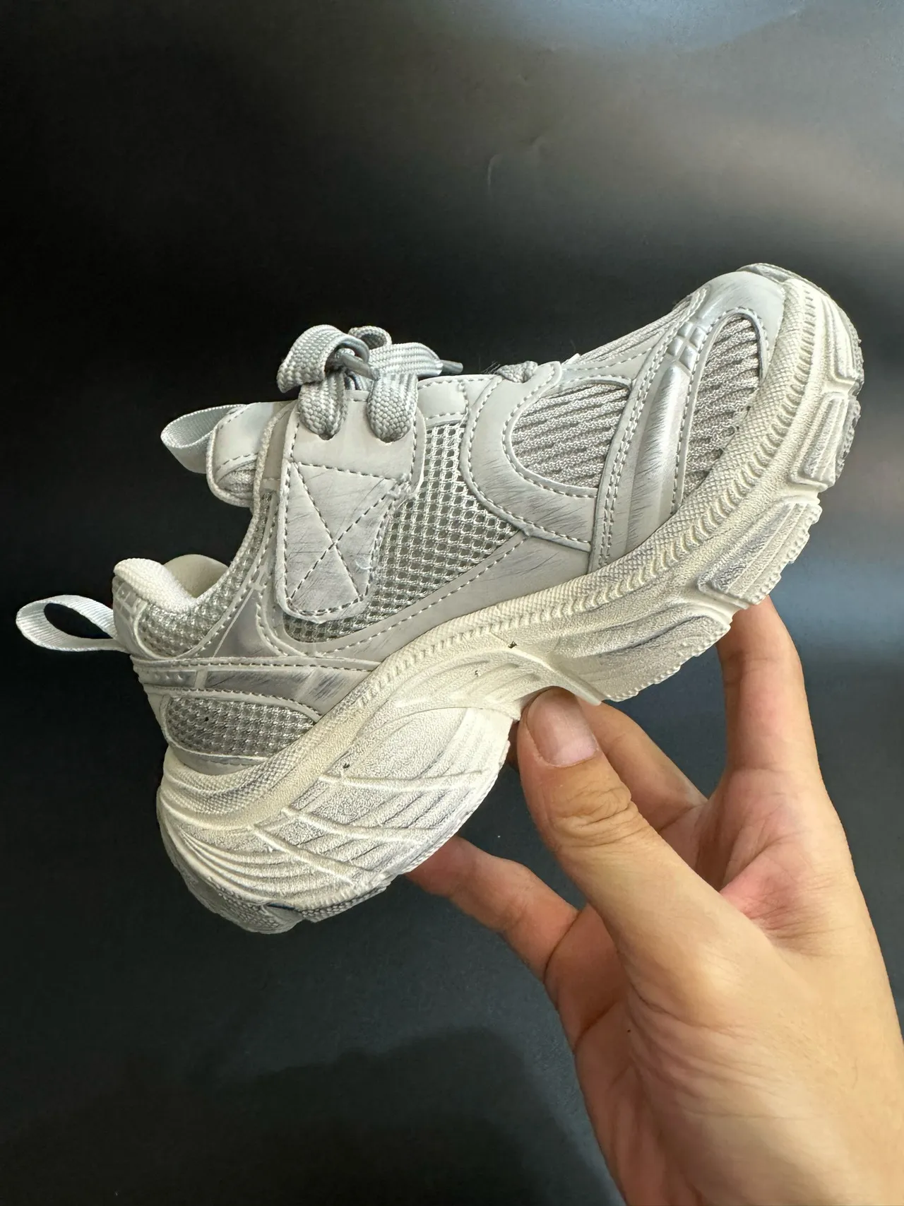 Skechers D'Lites Gray Black Sole Mesh And Synthetic Overlay Chunky Sneakers 11