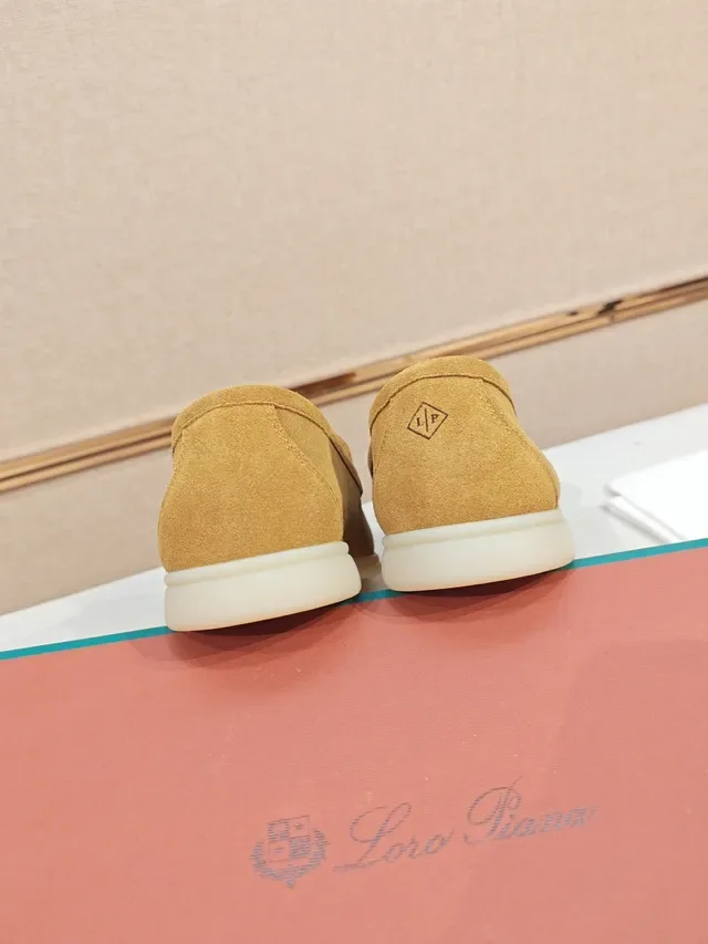 Tan Suede Moc-Toe Slip-On Loafers 3