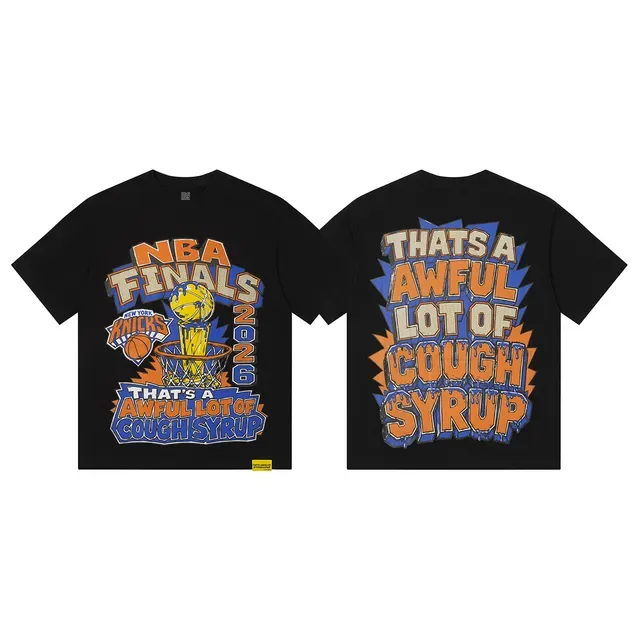 That's A Awful Lot of Cough Syrup NBA Finals 2026 New York Knicks T-Shirt 6
