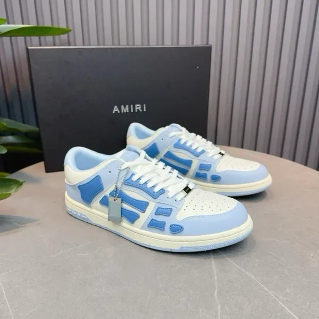Two-Tone Blue and Cream Geometric Overlay Lifestyle Sneakers 8