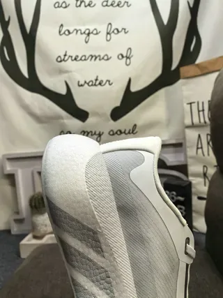 White and Gray Mesh Low-Top Foam Midsole Sneakers 3