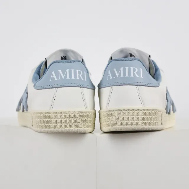 White and Light Blue Star Appliqué Lifestyle Sneakers 8