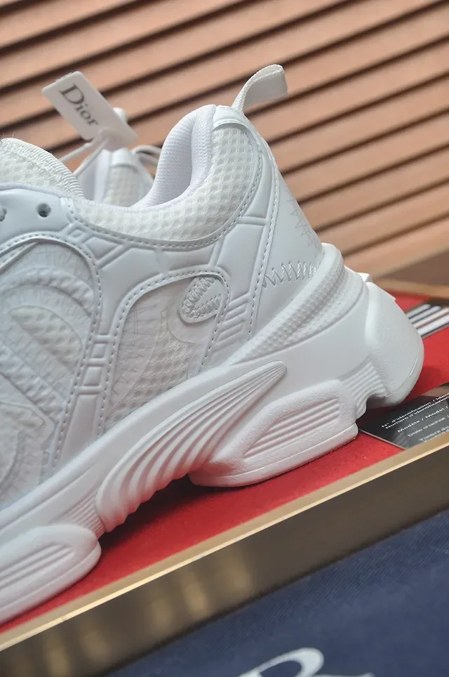 White Chunky Sole Panelled Sneaker 2