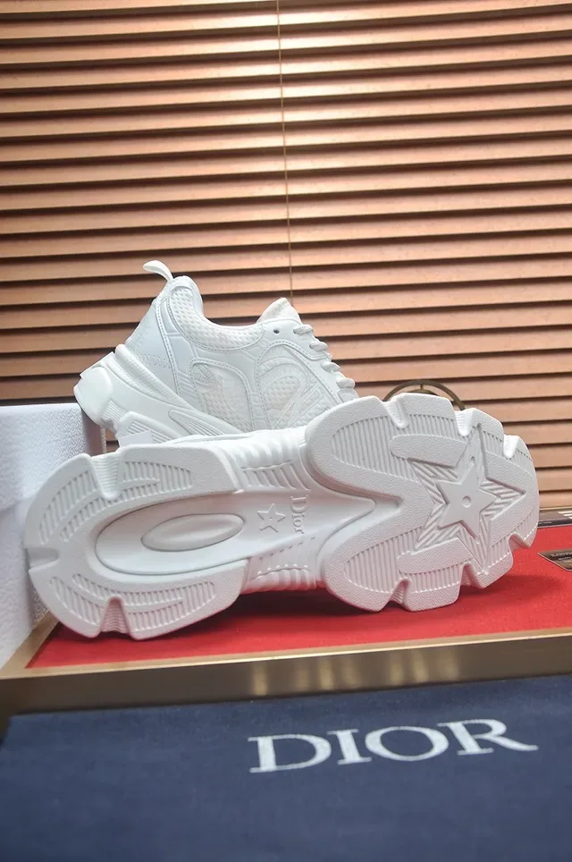 White Chunky Sole Panelled Sneaker 3