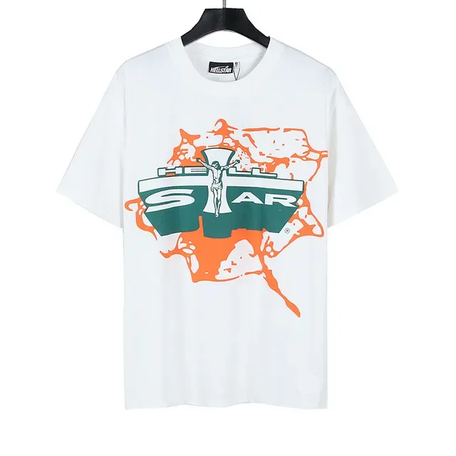 White Graphic-Print Oversized Double-Sided T-Shirt 2