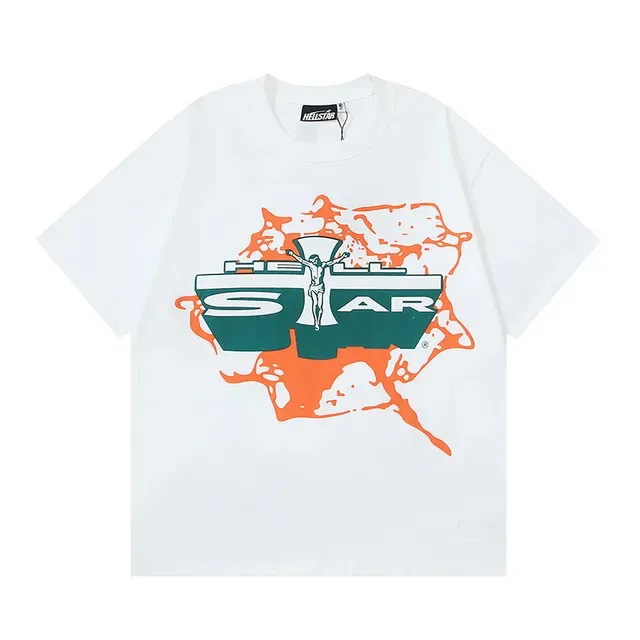 White Graphic-Print Oversized Double-Sided T-Shirt 5