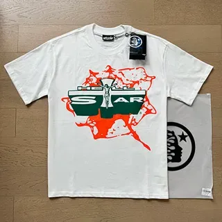 White Graphic-Print Oversized Double-Sided T-Shirt 7