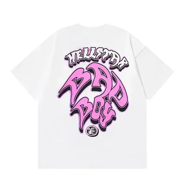 White Graphic-Print Oversized T-Shirt 6