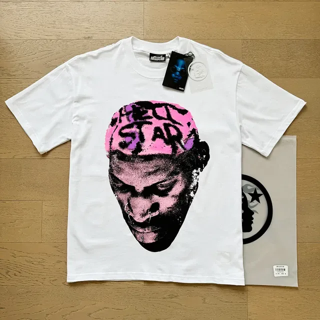 White Graphic-Print Oversized T-Shirt 8
