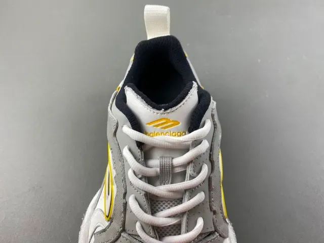 White Gray and Yellow Chunky Lifestyle Sneaker 6