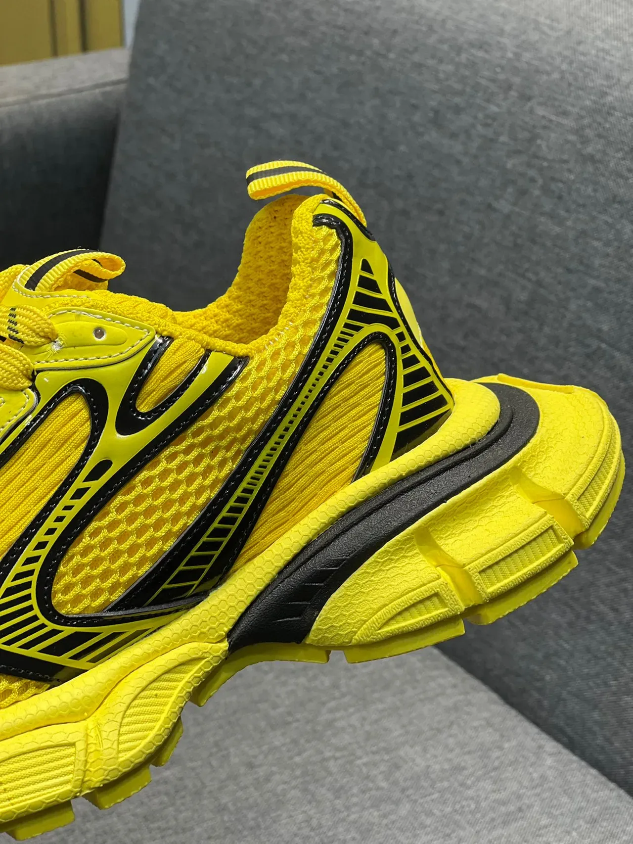 Yellow and Black Chunky Lifestyle Sneaker 8