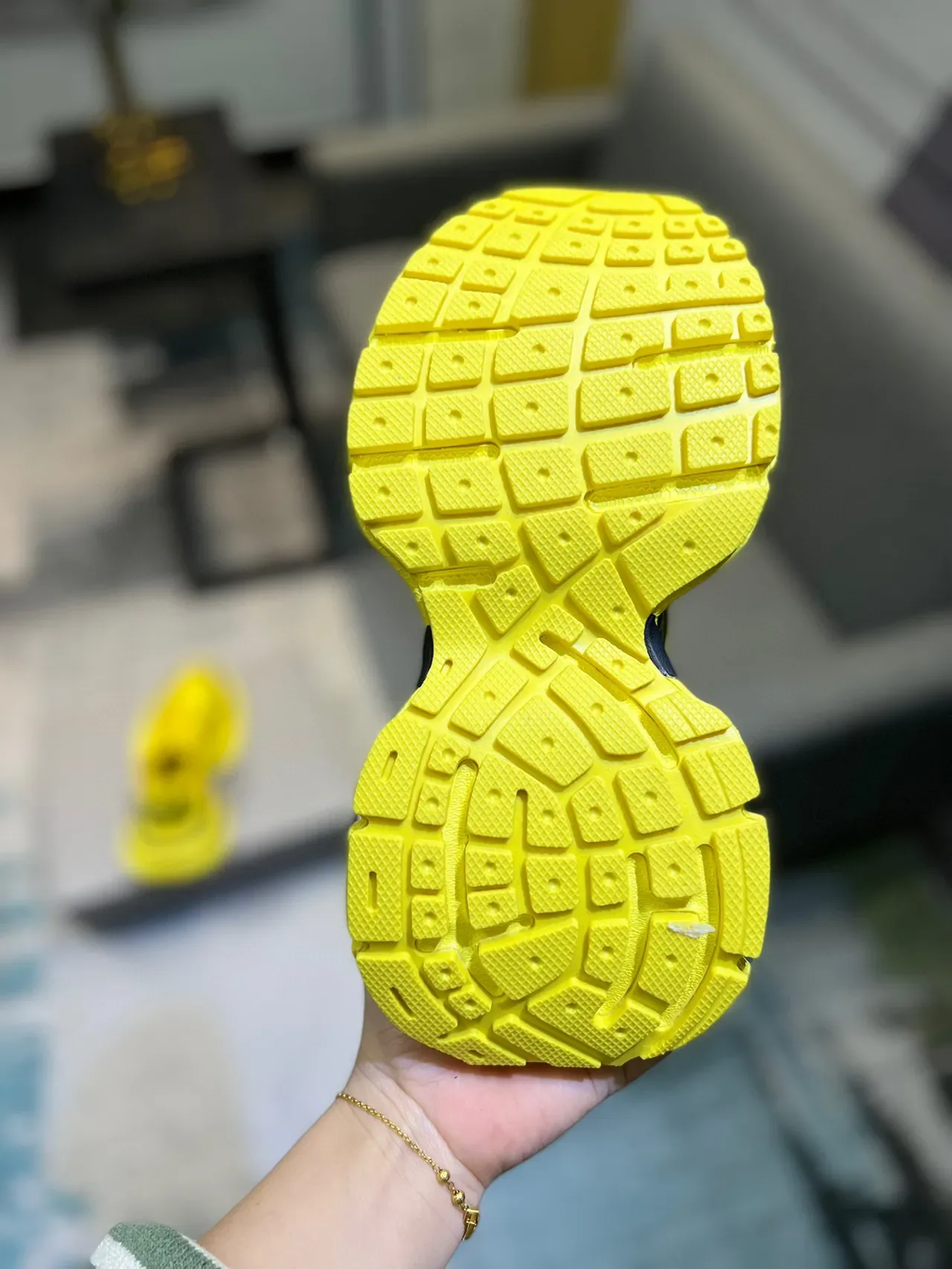 Yellow and Black Chunky Lifestyle Sneaker 9