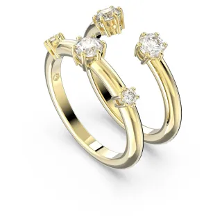 Yellow Gold Open-Shank Multi-Stone Prong-Set Ring