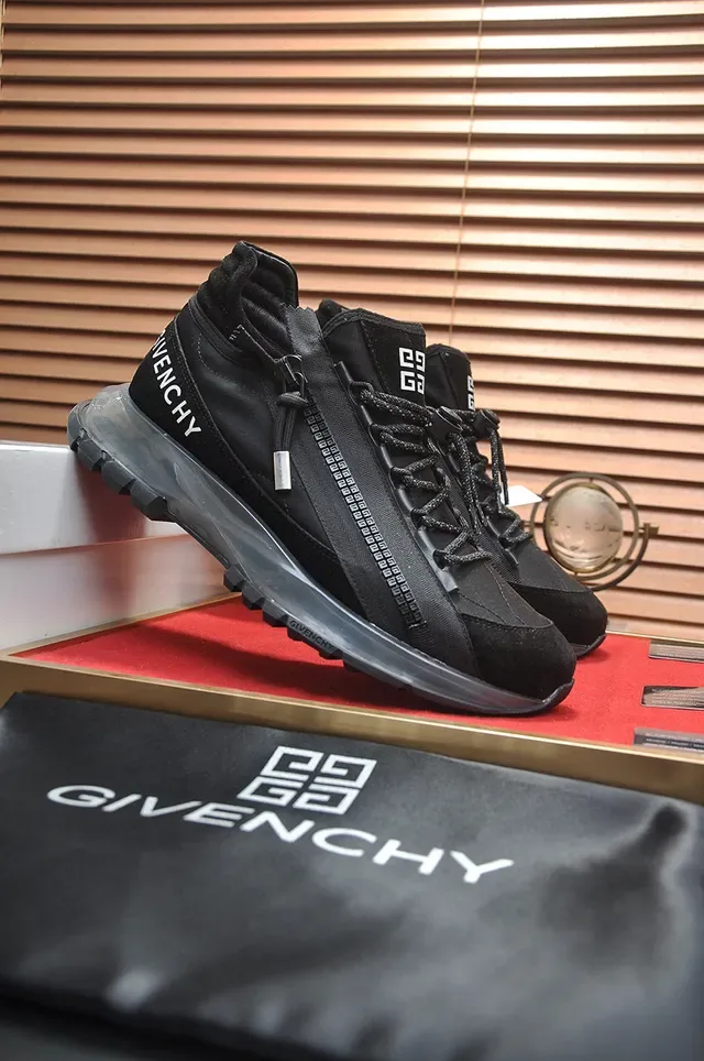 Givenchy City Sport حذاء رياضي أسود عالي الارتفاع نمط حياة 4