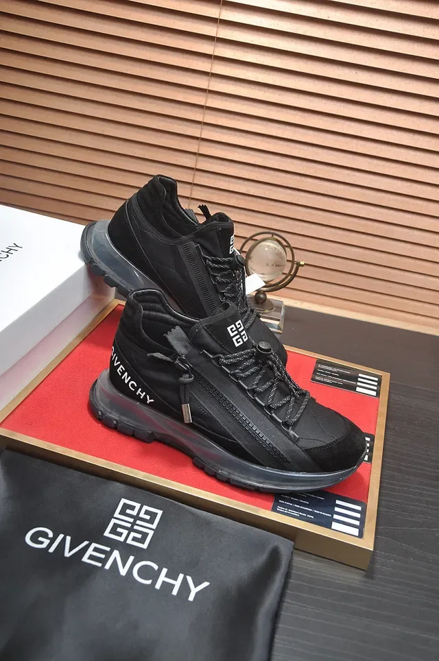 Givenchy City Sport حذاء رياضي أسود عالي الارتفاع نمط حياة 6