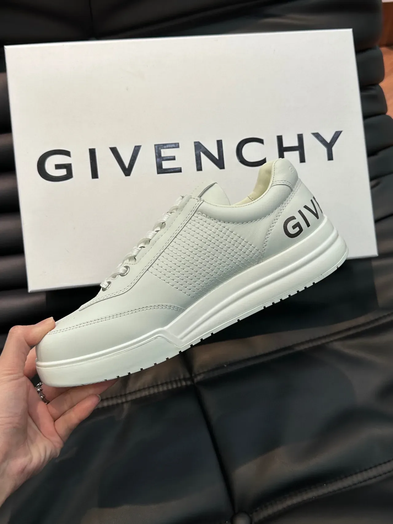 Givenchy City Sport White and Black Graphic Lifestyle Sneakers 6