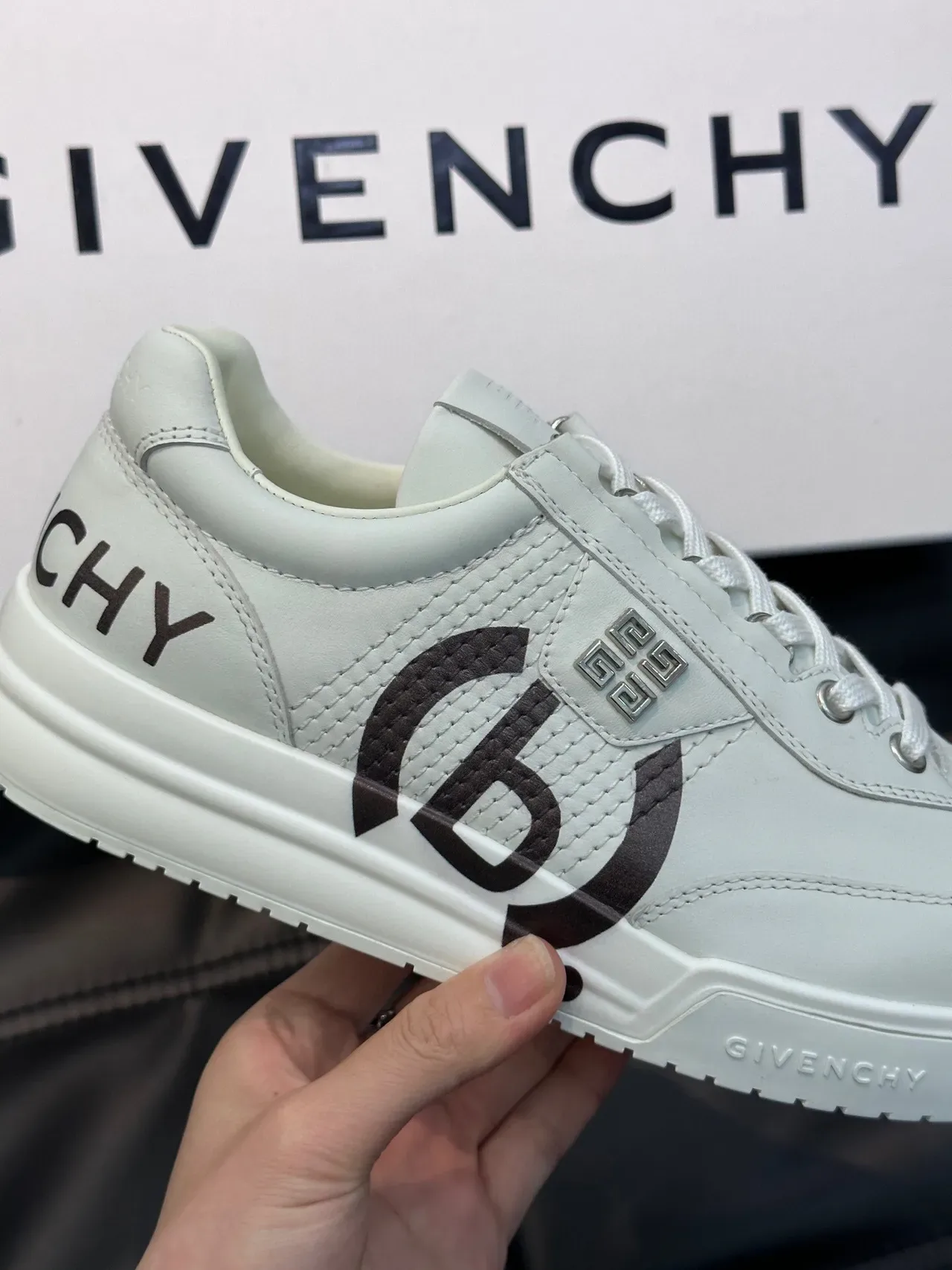 Givenchy City Sport White and Black Graphic Lifestyle Sneakers 8