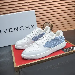 Givenchy City Sport White and Blue Monogram Lifestyle Sneakers