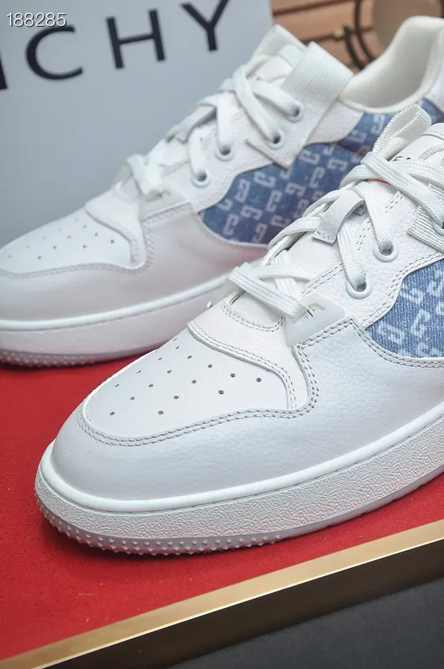 Givenchy City Sport White and Blue Monogram Lifestyle Sneakers 4
