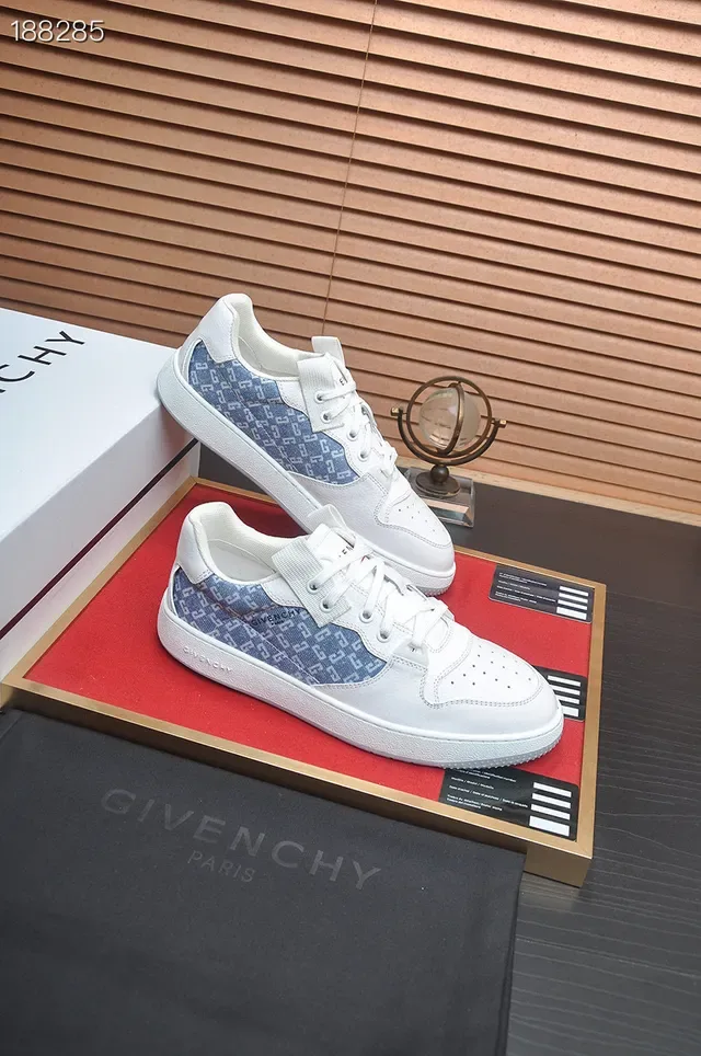 Givenchy City Sport White and Blue Monogram Lifestyle Sneakers 6