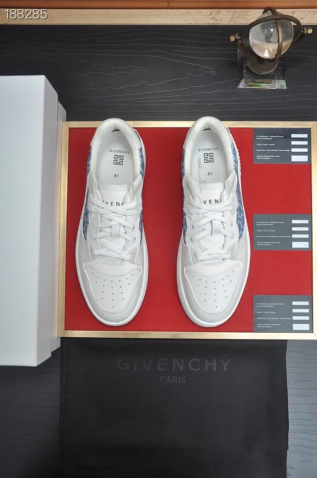 Givenchy City Sport White and Blue Monogram Lifestyle Sneakers 8