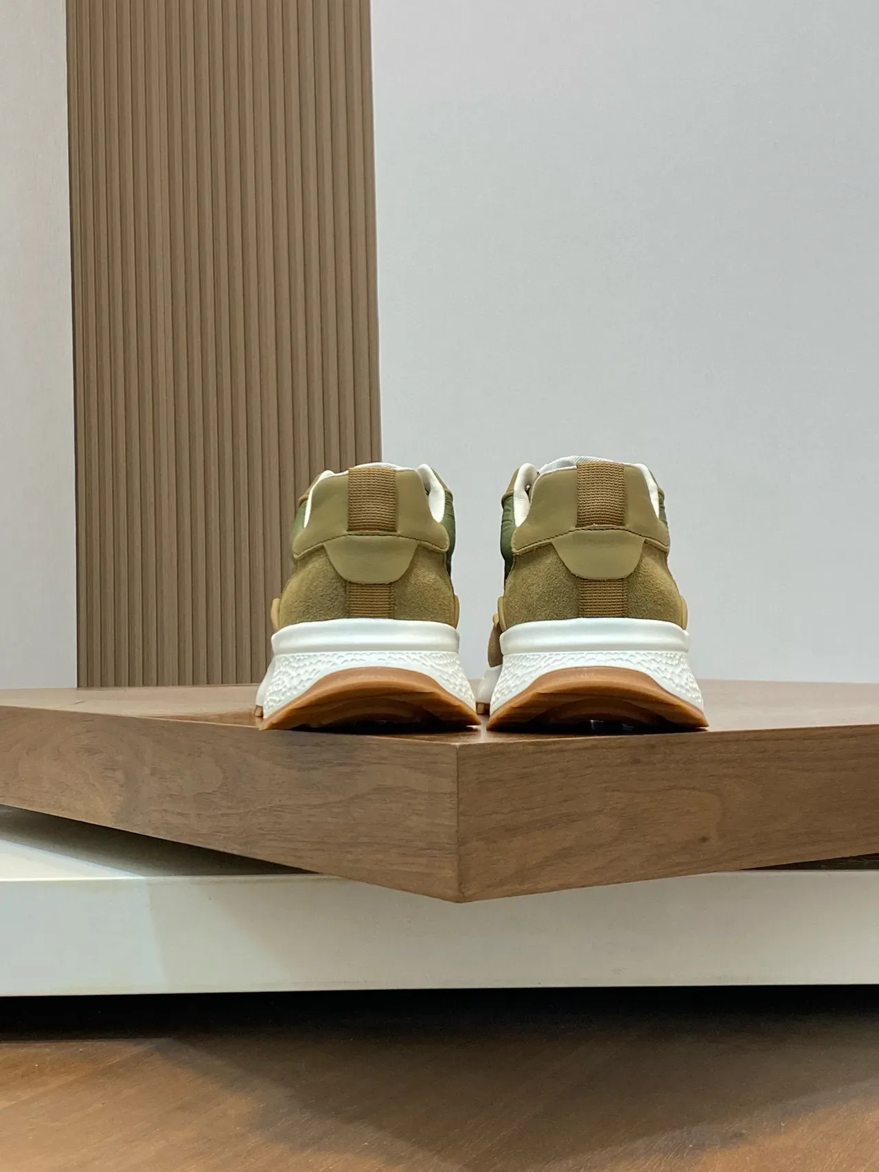 Givenchy Track Trainer Olive Green and Tan Lifestyle Sneakers 8