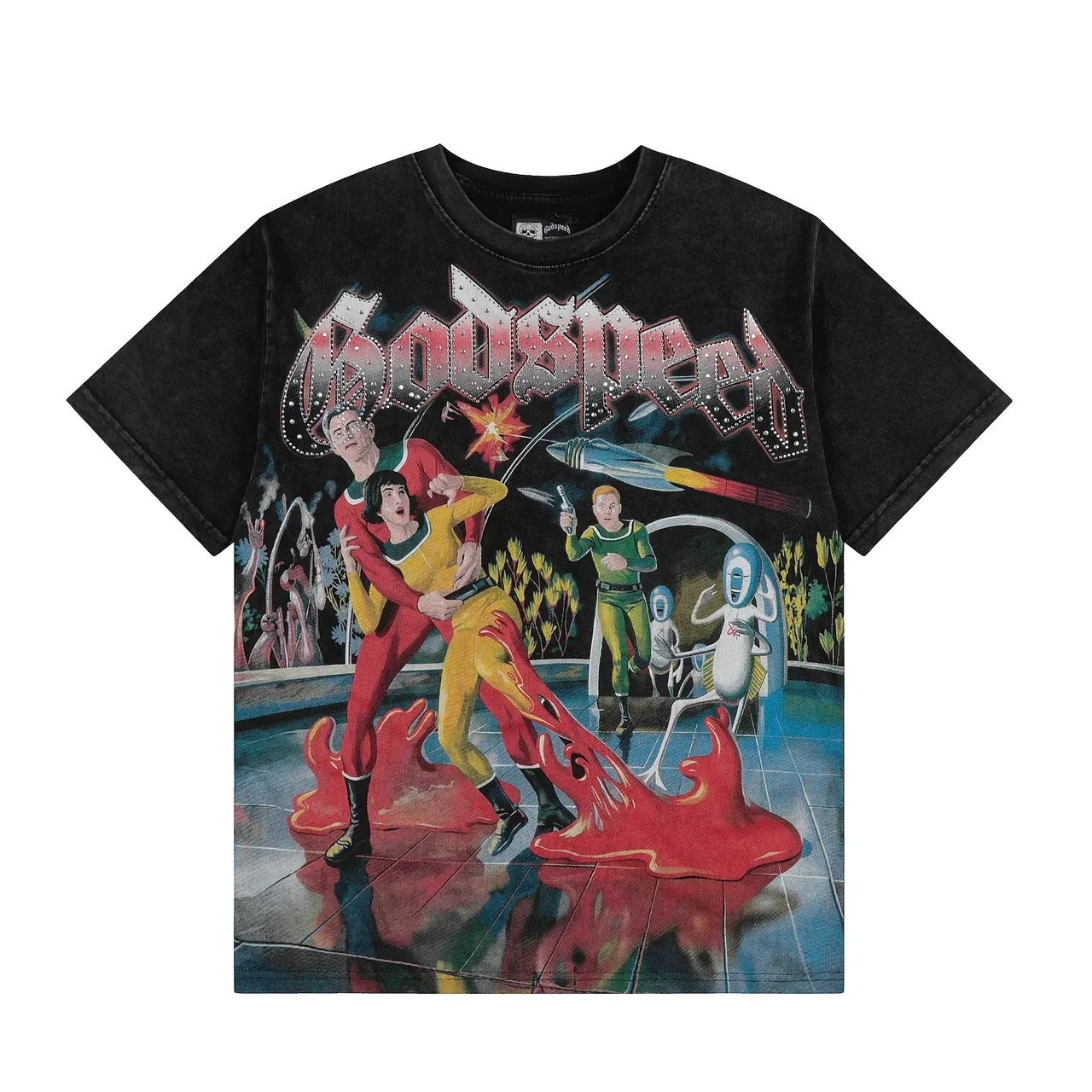 Godspeed Graphic-Print Black T-Shirt 2