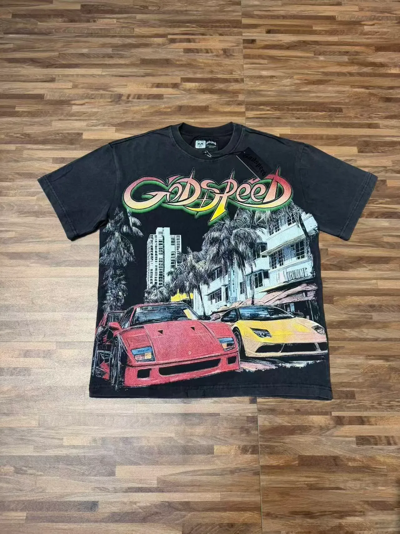 Camiseta oversized con estampado gráfico Godspeed 2