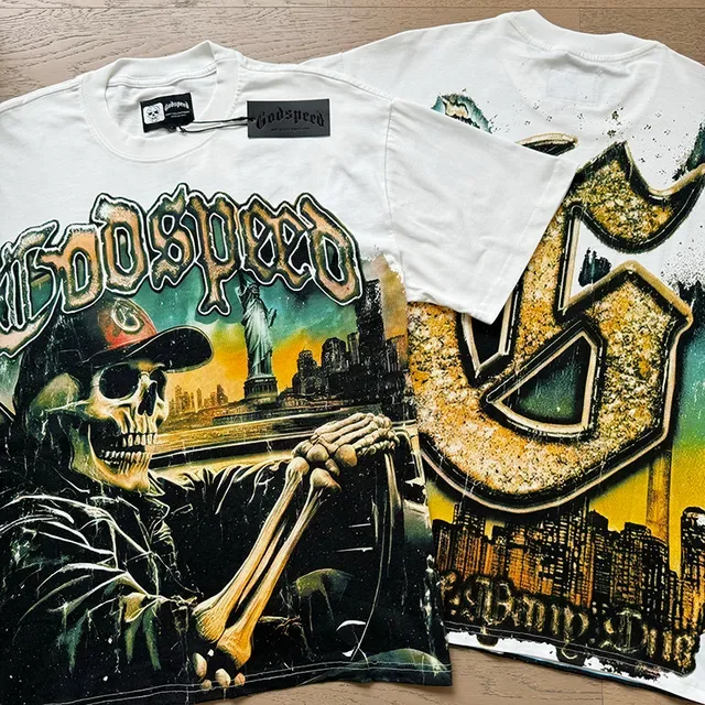Godspeed One Of Many White Multicolor Graphic-Print Oversized Fit T-Shirt 4