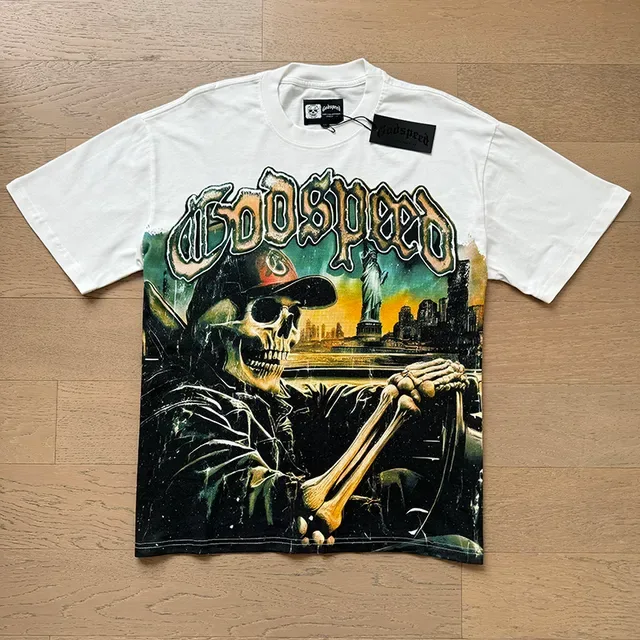 Godspeed One Of Many White Multicolor Graphic-Print Oversized Fit T-Shirt 5