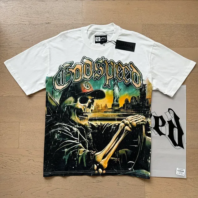 Godspeed One Of Many White Multicolor Graphic-Print Oversized Fit T-Shirt 6