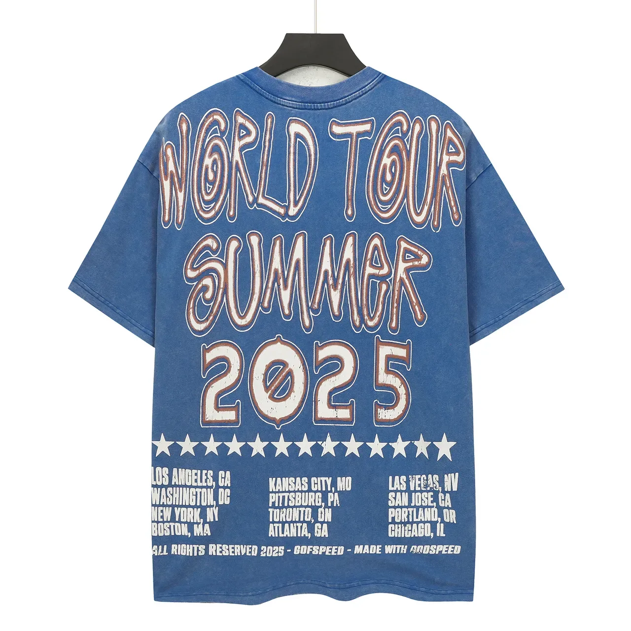 Godspeed World Tour Summer 2025 Oversized Graphic T-Shirt 3